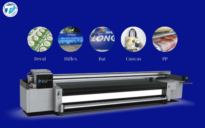 Máy in UV cuộn với khả năng in ấn đa dạng